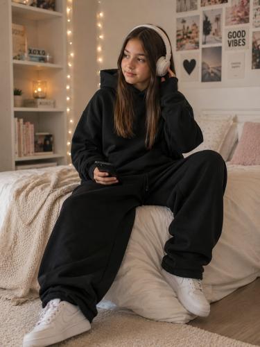 Conjuntos de Buzo Oversize y Pantalón Baggi Regulable de Niños en Frisa Invisible Lis - Miniatura 2