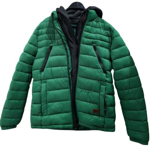 Campera Inflada con Piel Marca Yd