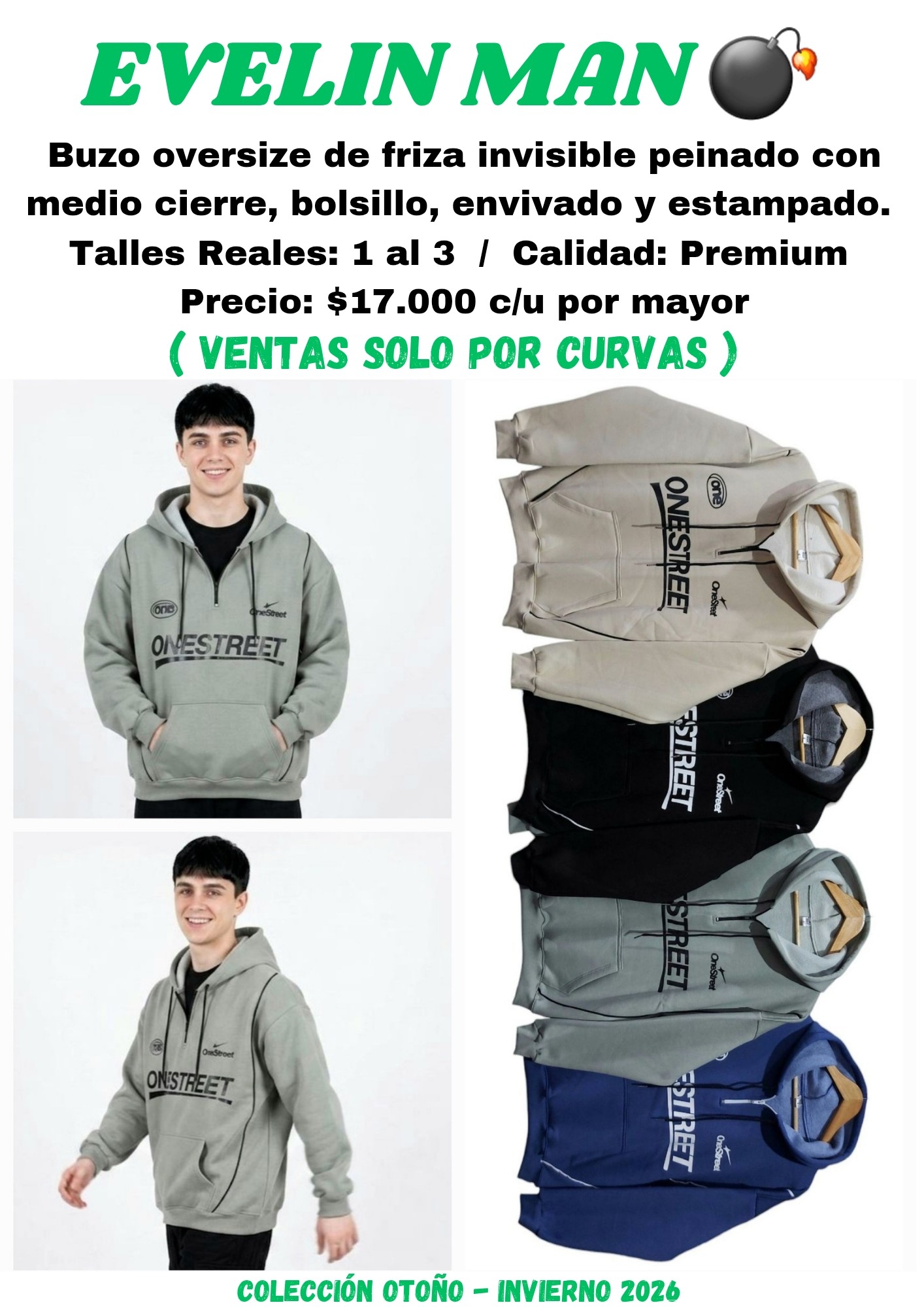 Buzo Oversize Onestreet - Imagen 1