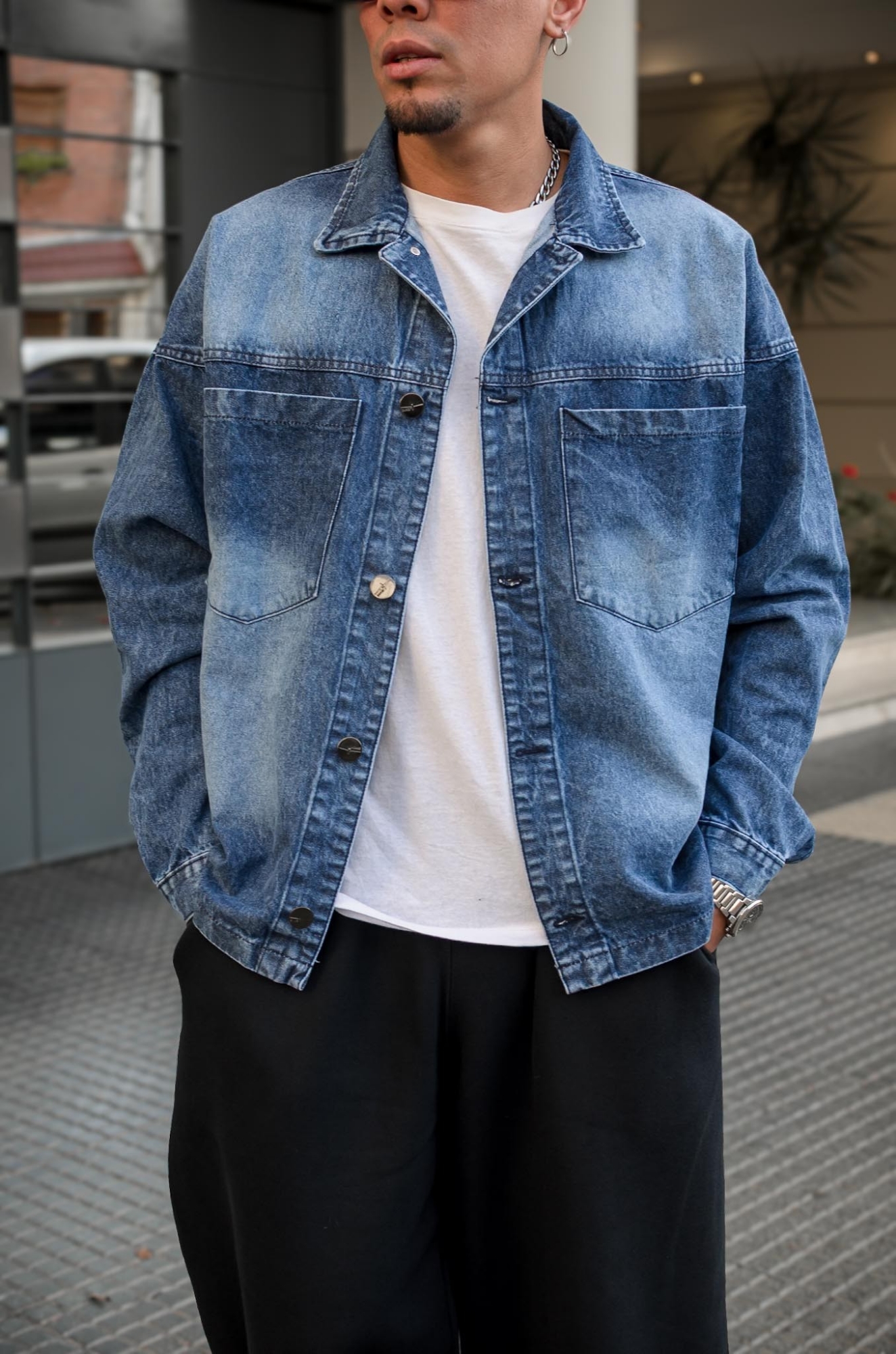 Campera Jeans Oversize - Imagen 1