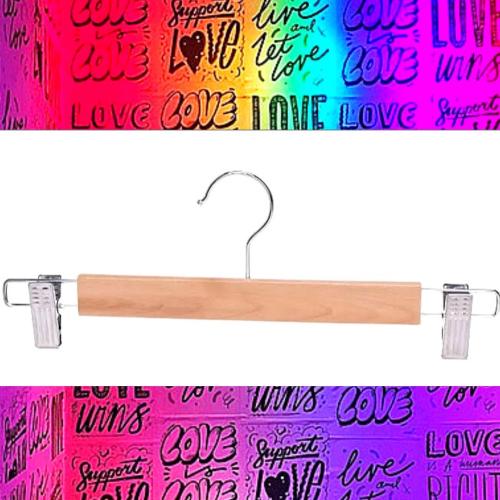 10 Perchas Madera Tablita