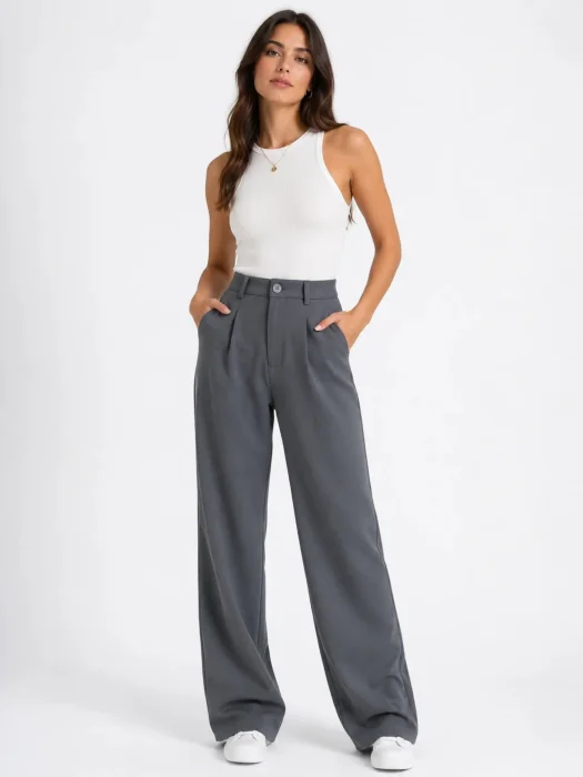 Pantalón Crep  Sastrero  Wide Leg