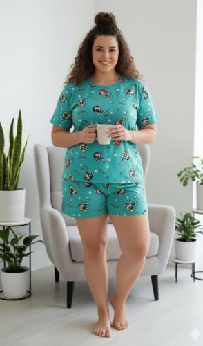 Piyama Especial para Dama Estampado - Miniatura 3