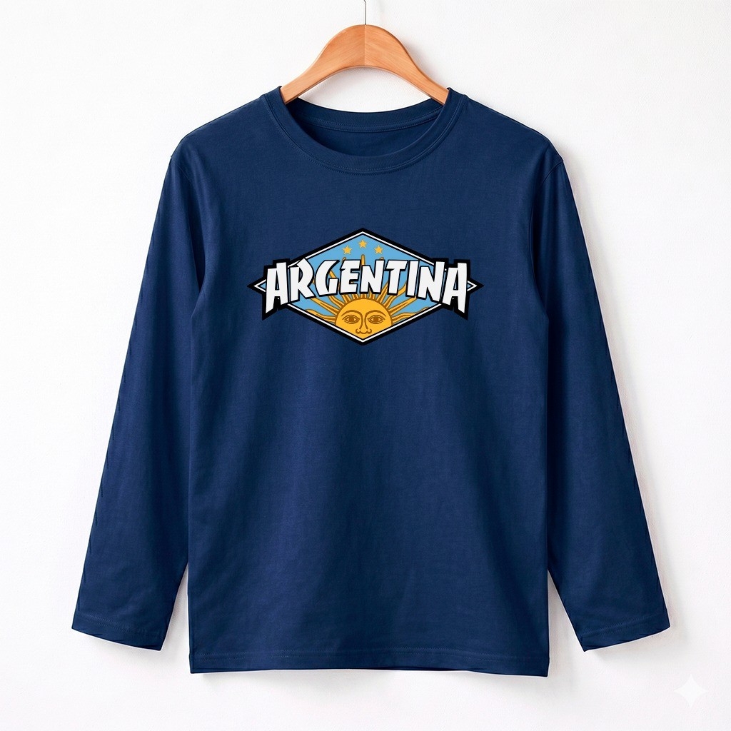 Unisex - Remera Manga Larga Argentina Trasher - Imagen 6