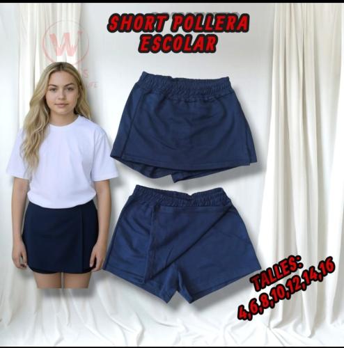 Short Pollera Escolar Rústico
color Marino