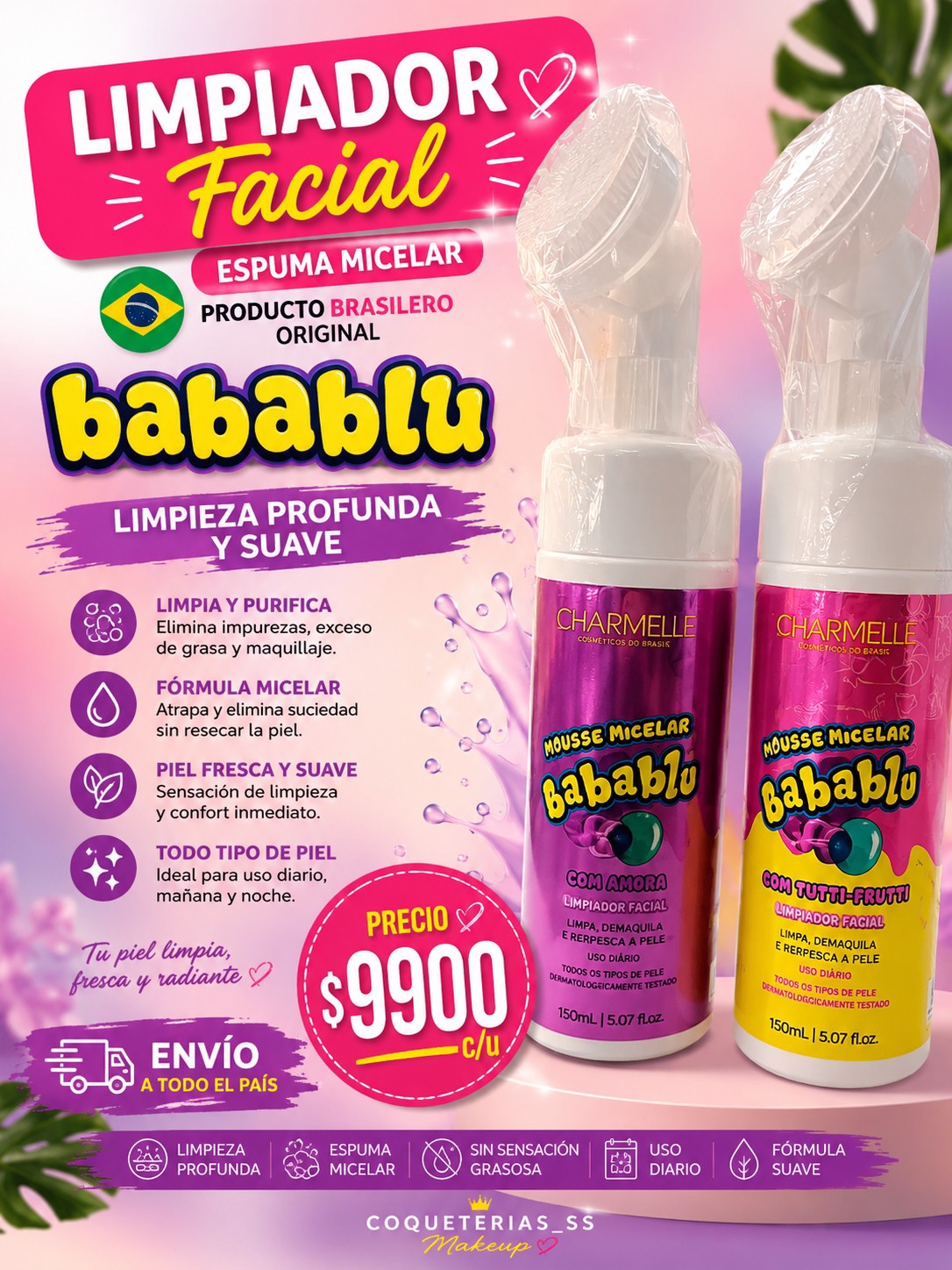 Limpiador Facial Babablu Producto Original Brasilero - Imagen 1