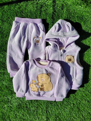 Conjunto 3pz Bebe Capibara Importado