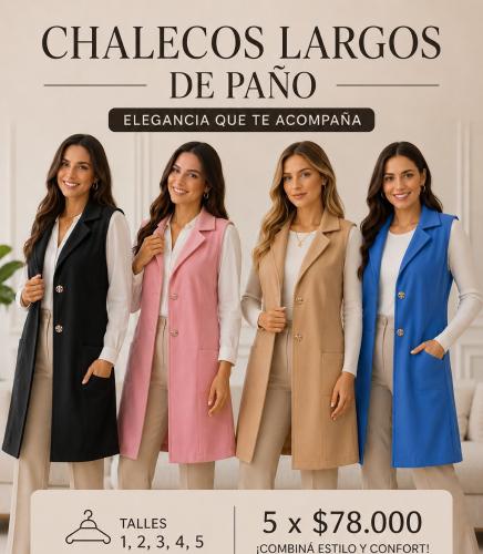 Chalecos de Paño Se Venden por Fardo de 100 Prendas