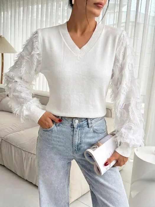 Sweater Manga Plumeti Mujer