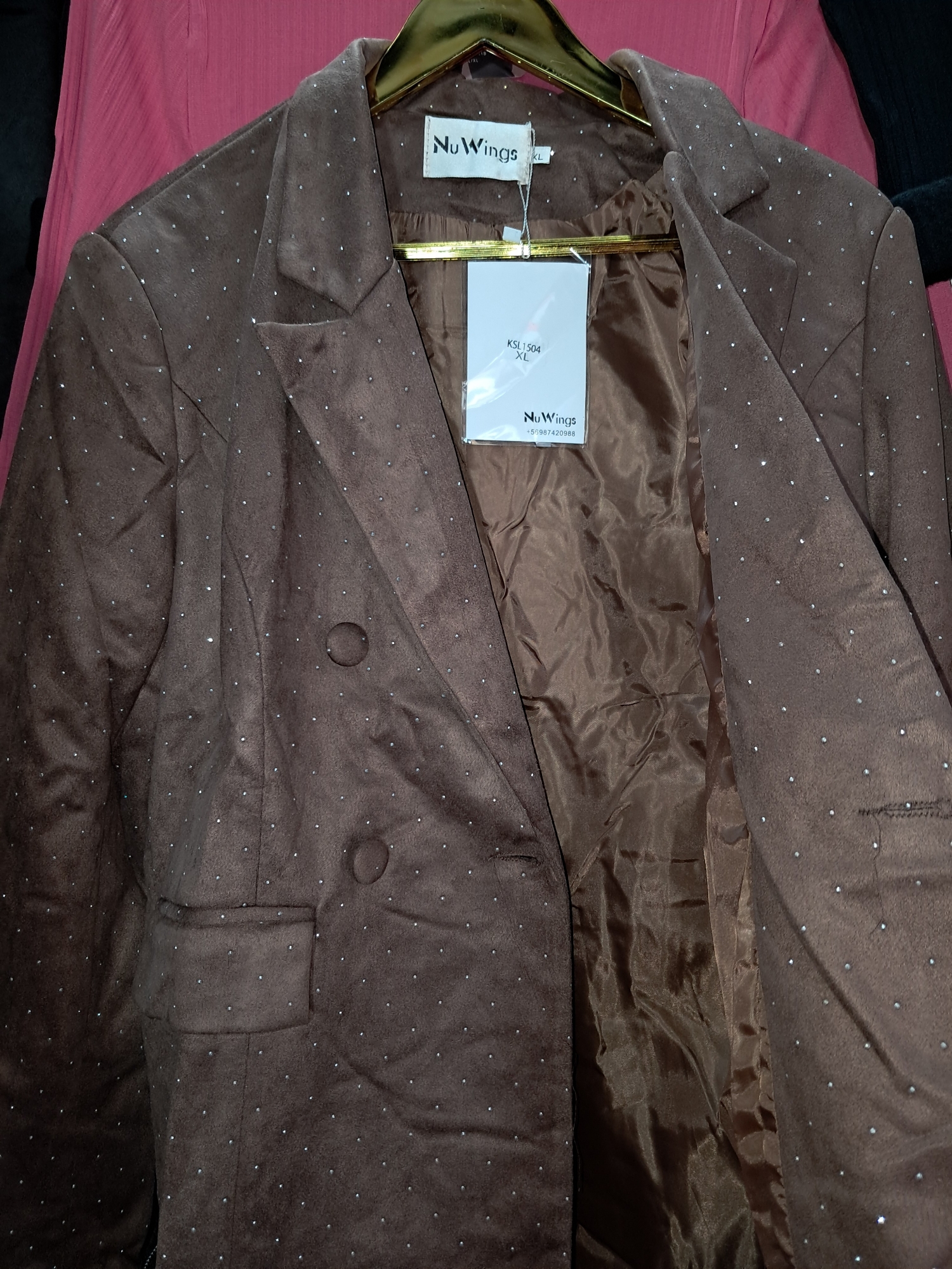 Blazer Gamuza con Brillo - Imagen 3