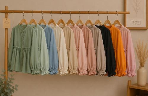 Camisa Frunce Poplin - Miniatura 2