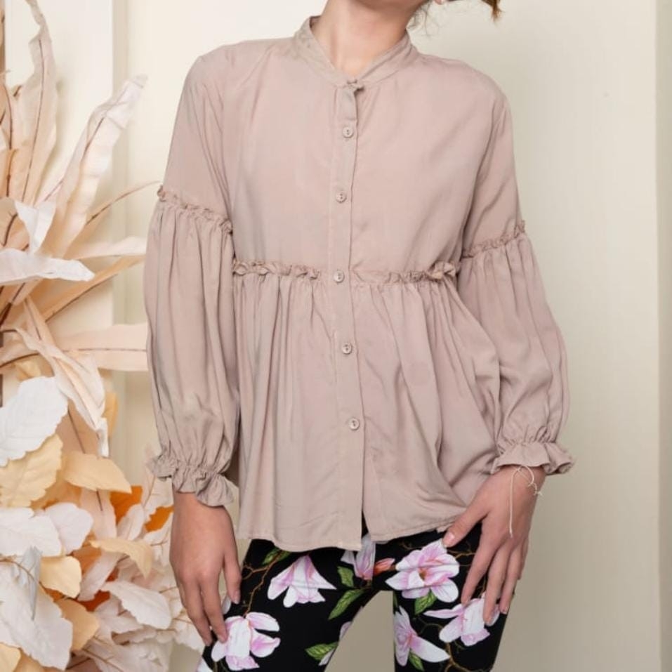 Camisa Frunce Poplin - Imagen 3