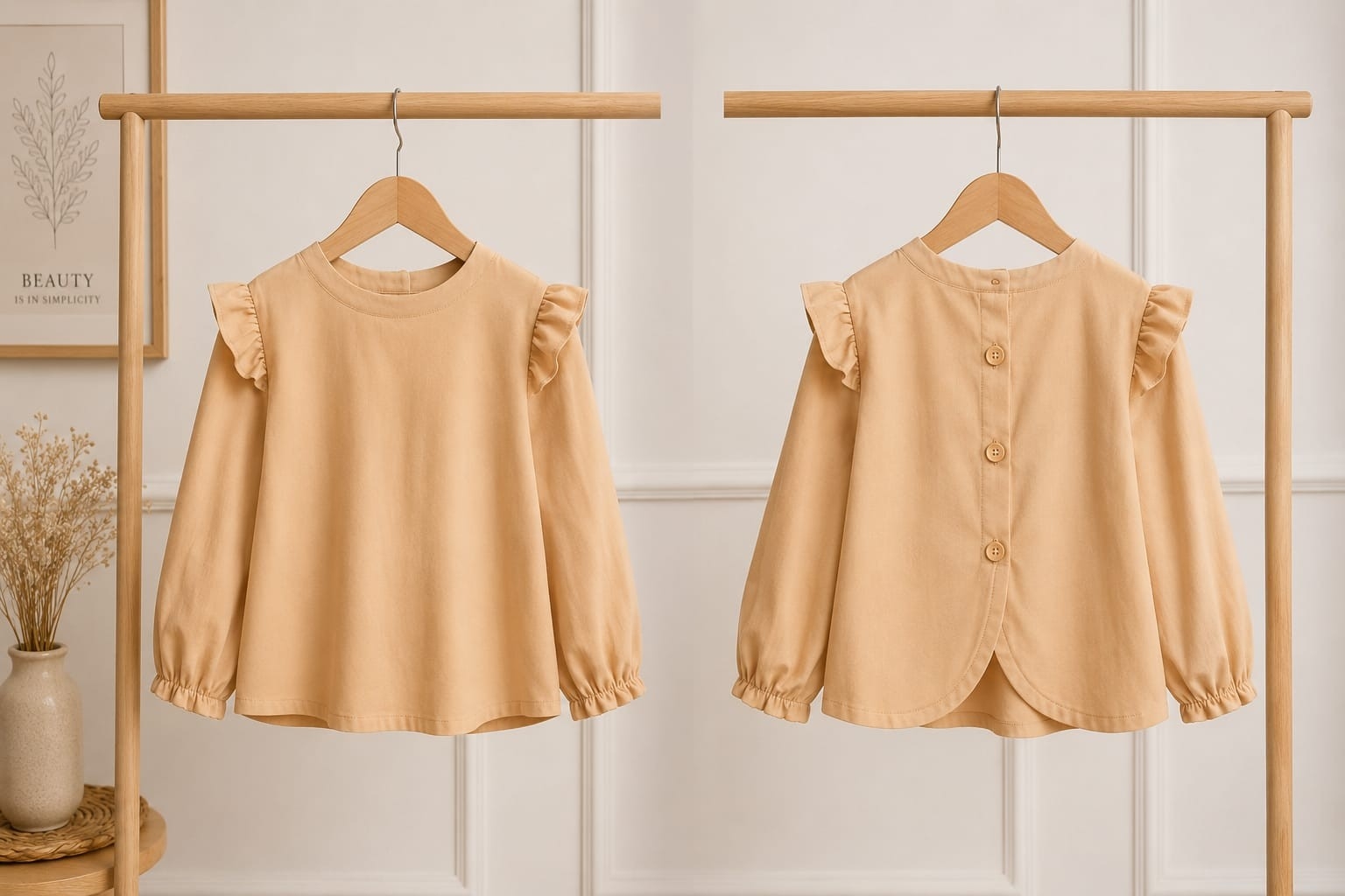 Camisa Volado Poplin - Imagen 1