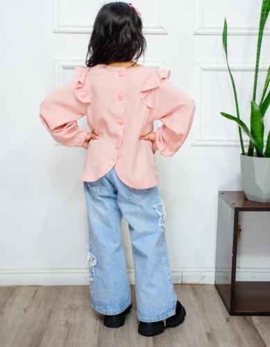 Camisa Volado Poplin - Miniatura 4