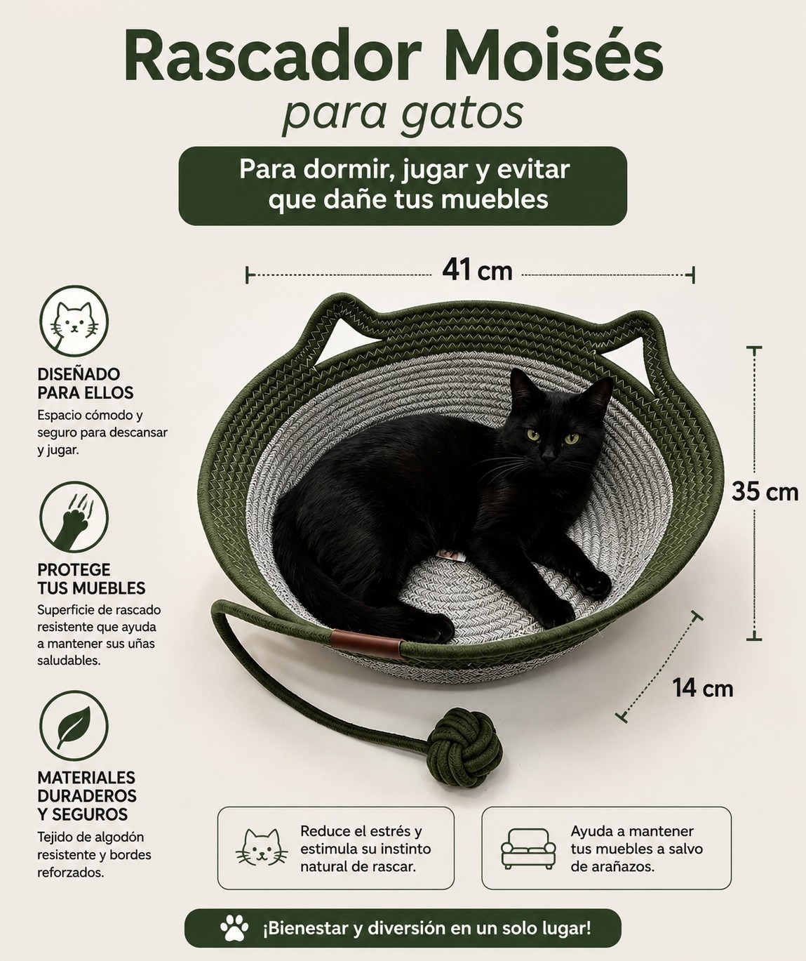 Moises Rascador para Gatos - Imagen 2