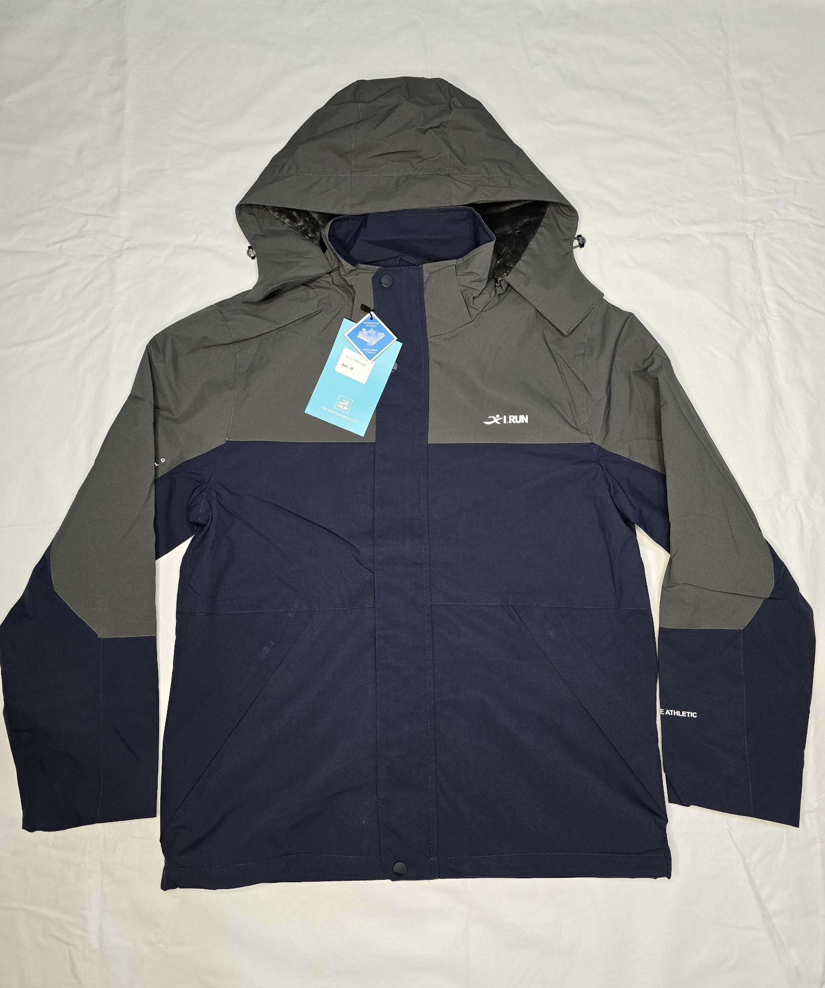 Campera Semipermeable con Piel I-run Hombre - Imagen 2