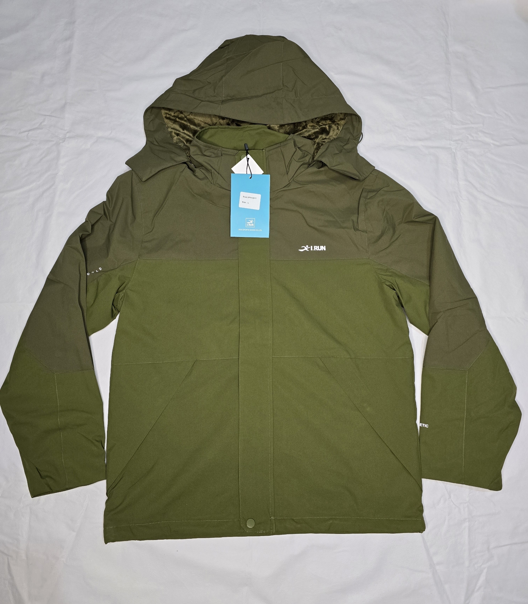 Campera Semipermeable con Piel I-run Hombre - Imagen 3