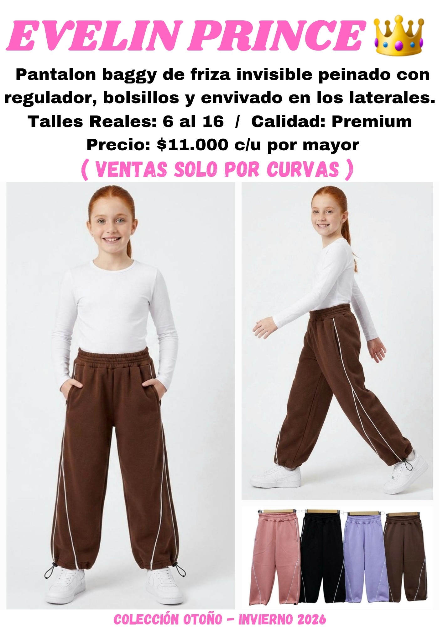 Pantalon Baggy con Líneas - Imagen 1