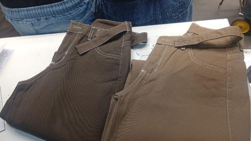 Jean Baggy Marrón C Regulador Dama Pantalón Ancho Ajustable Chocolate Denim Mujer - Miniatura 4