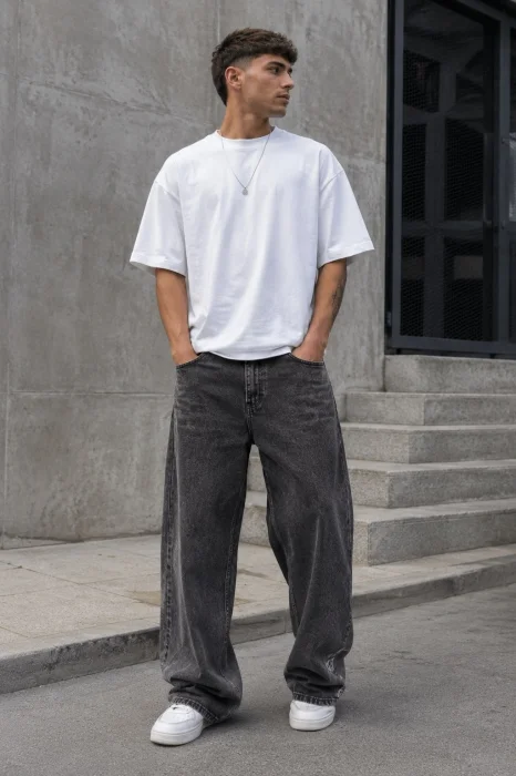 Baggy Negro Nevado Liso