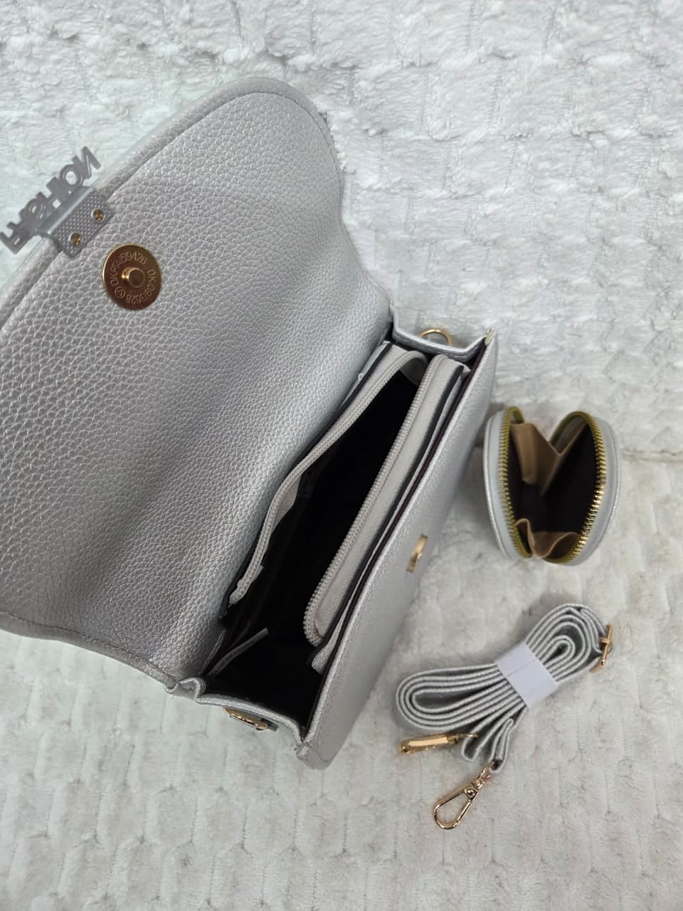 Morral de Cuero Pu con Monedero - Imagen 5