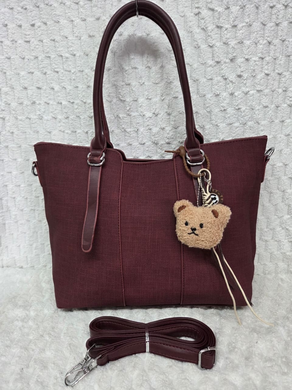 Cartera Grande de Cuero Pu - Imagen 2