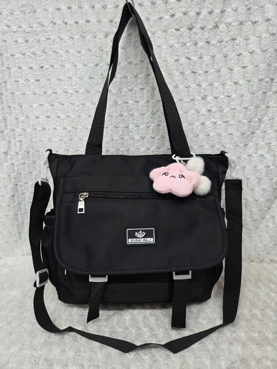Bolso Morral Tela Impermeable - Imagen 4