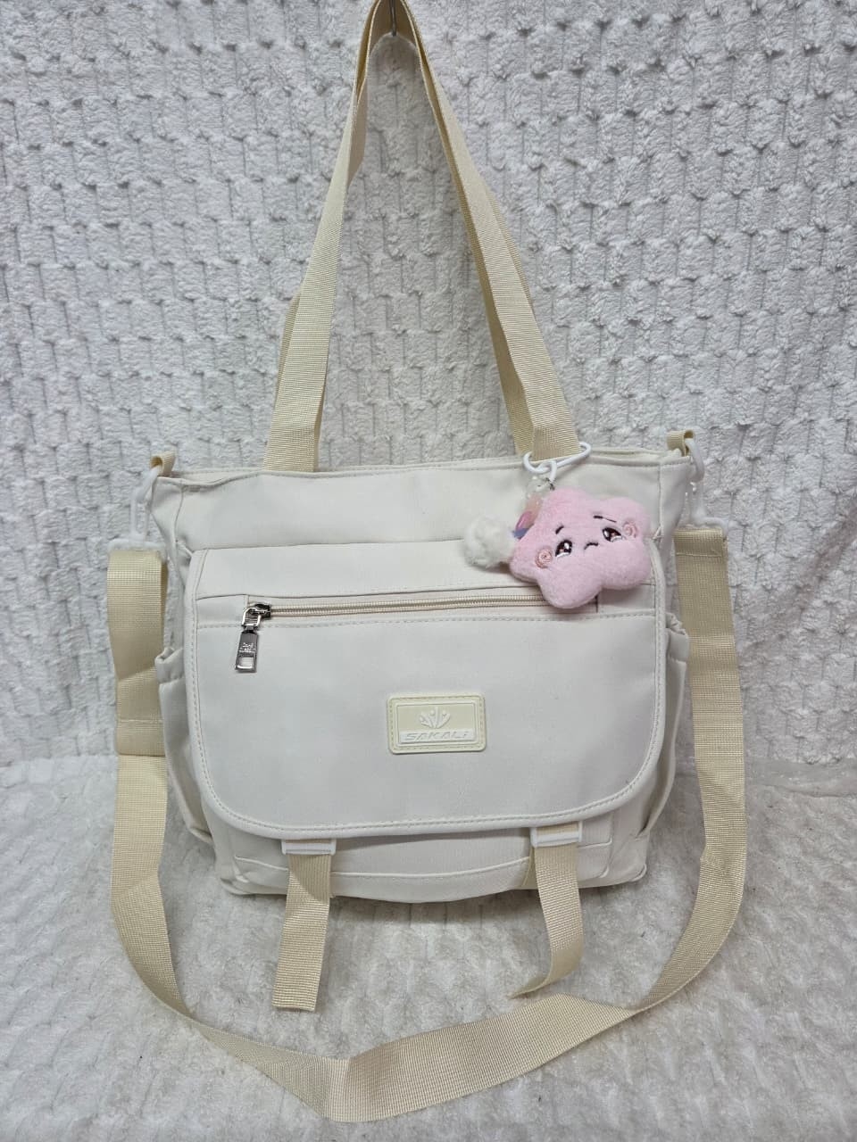 Bolso Morral Tela Impermeable - Imagen 7