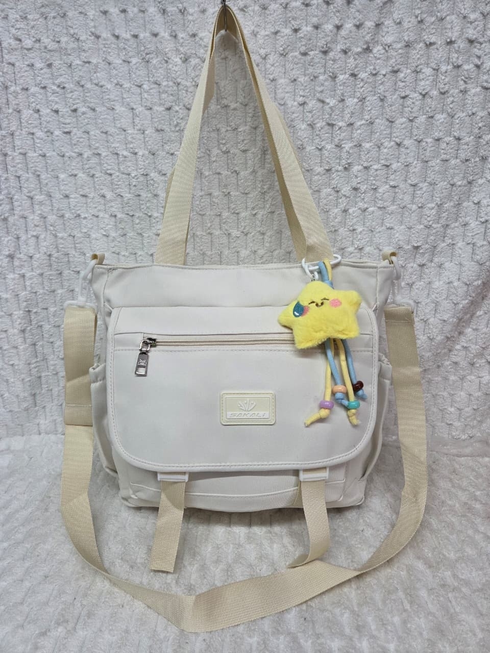 Bolso Morral Tela Impermeable - Imagen 8