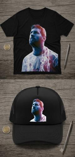 Gorra Trucker y Remera Messi - Miniatura 2