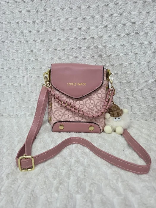 Mini Morral Portacelular Cuero Pu