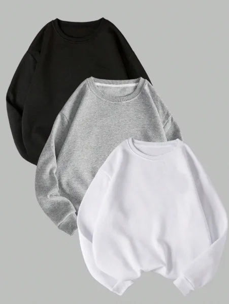 Buzo Holgado de Cuello Redondo  para Hombres y Mujeres