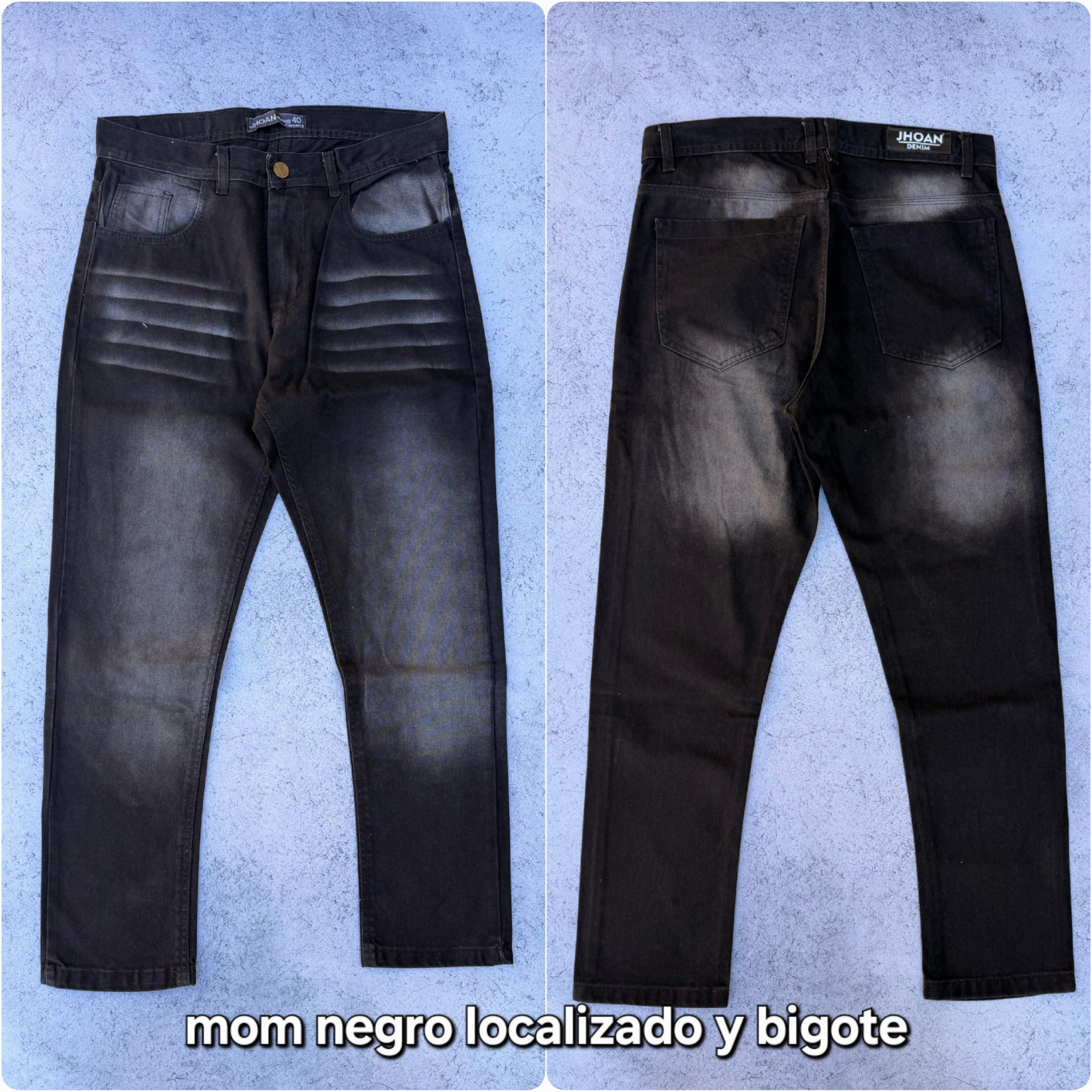 Mom Negro Localizado con Vigotes - Imagen 3