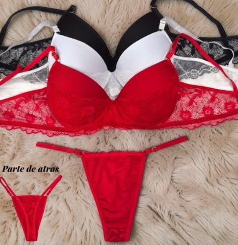 Conjunto Lycra con Encaje