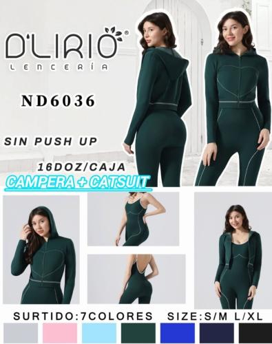 Conjunto Catsuit con Campera D'lirio Art Nd-6036