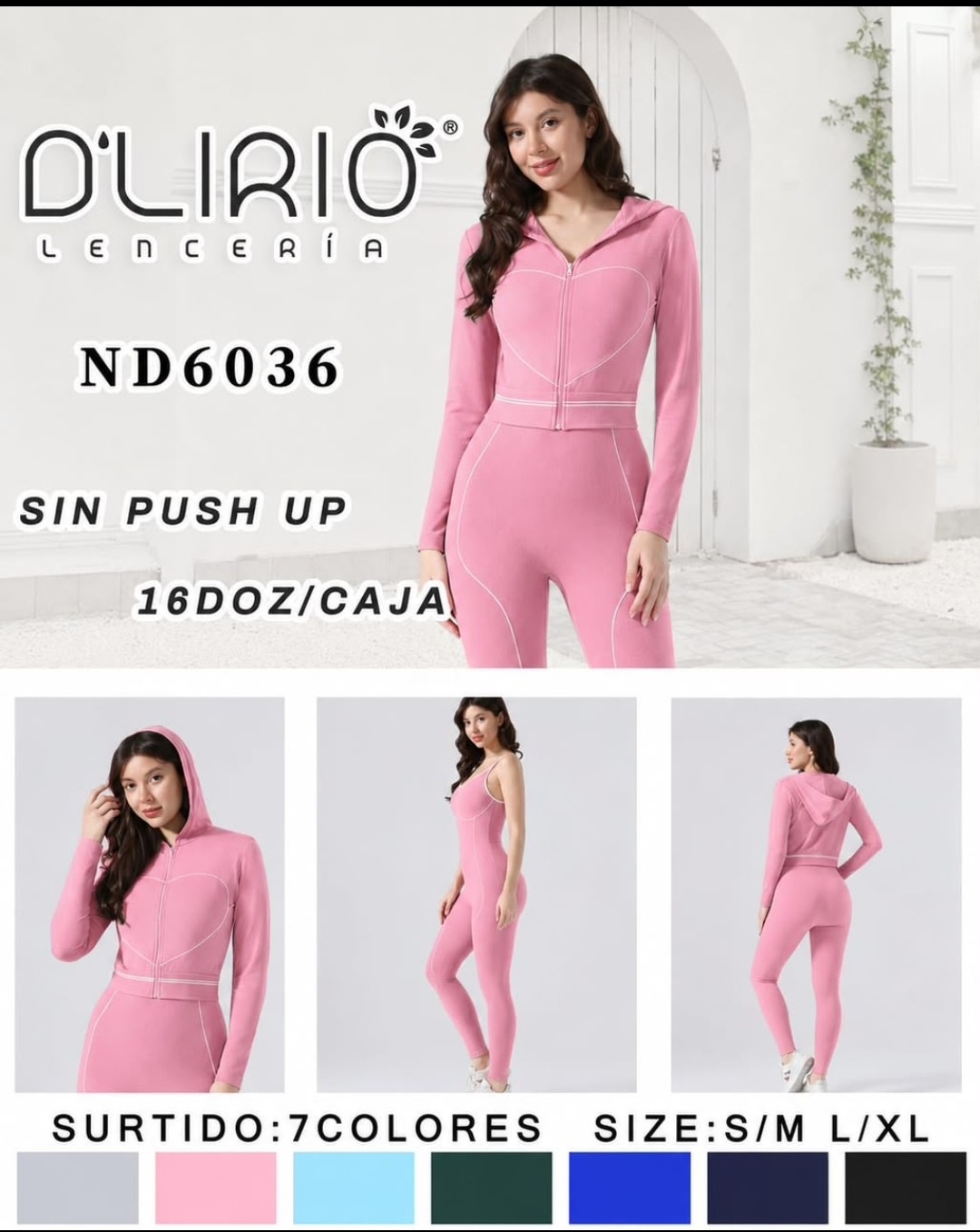 Conjunto Catsuit con Campera D'lirio Art Nd-6036 - Imagen 4