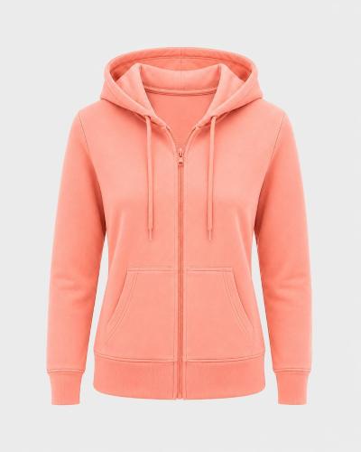 Campera de Dama Algodón Frizado Penado - Miniatura 5