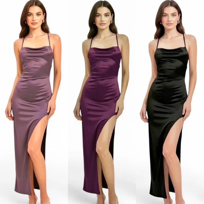 Vestido de Fiesta Saten Romina