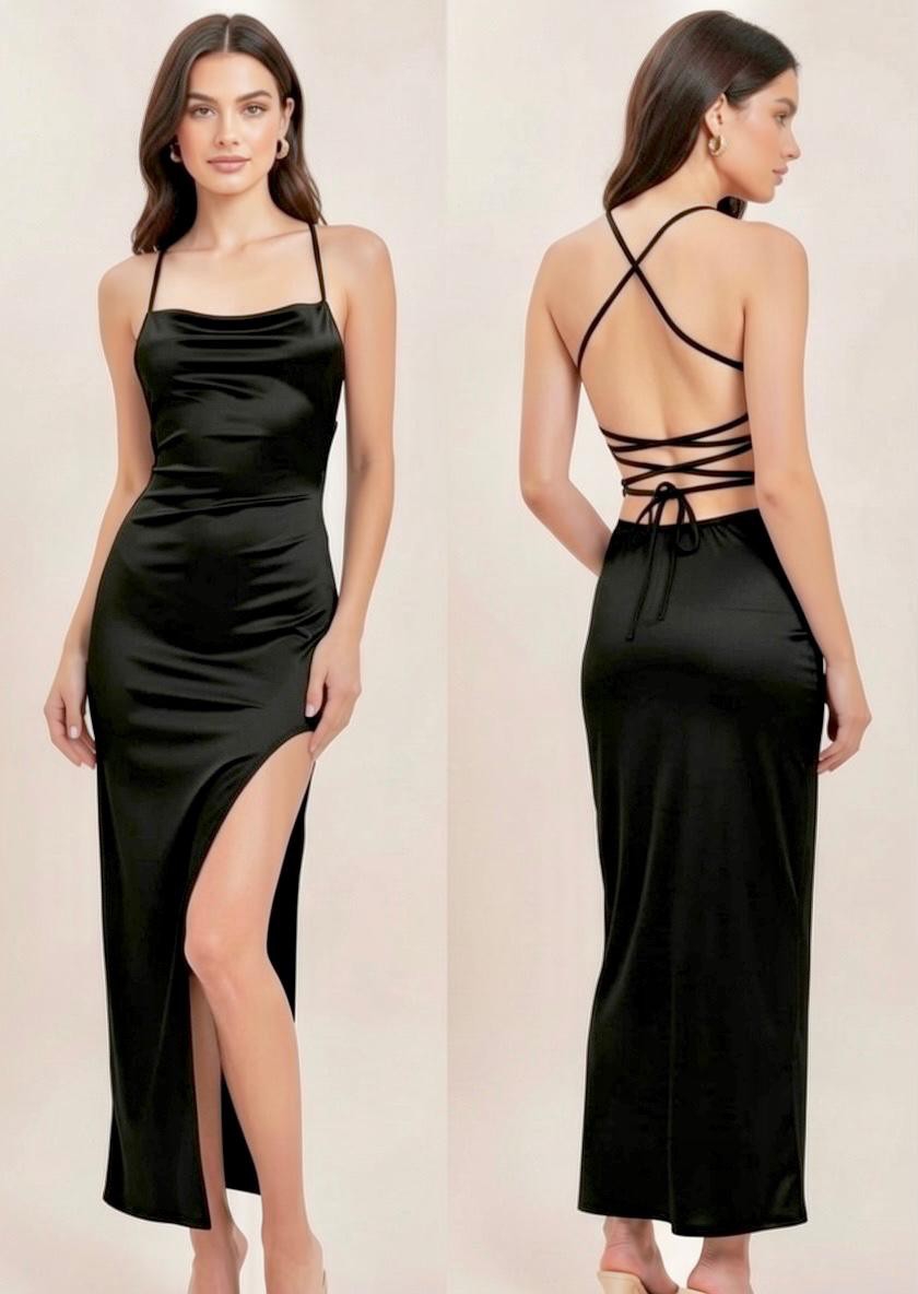 Vestido de Fiesta Saten Romina - Imagen 4