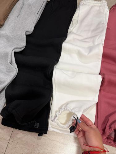 Baggy Liso Regulable para Dama, Algodón Frisado Premium.