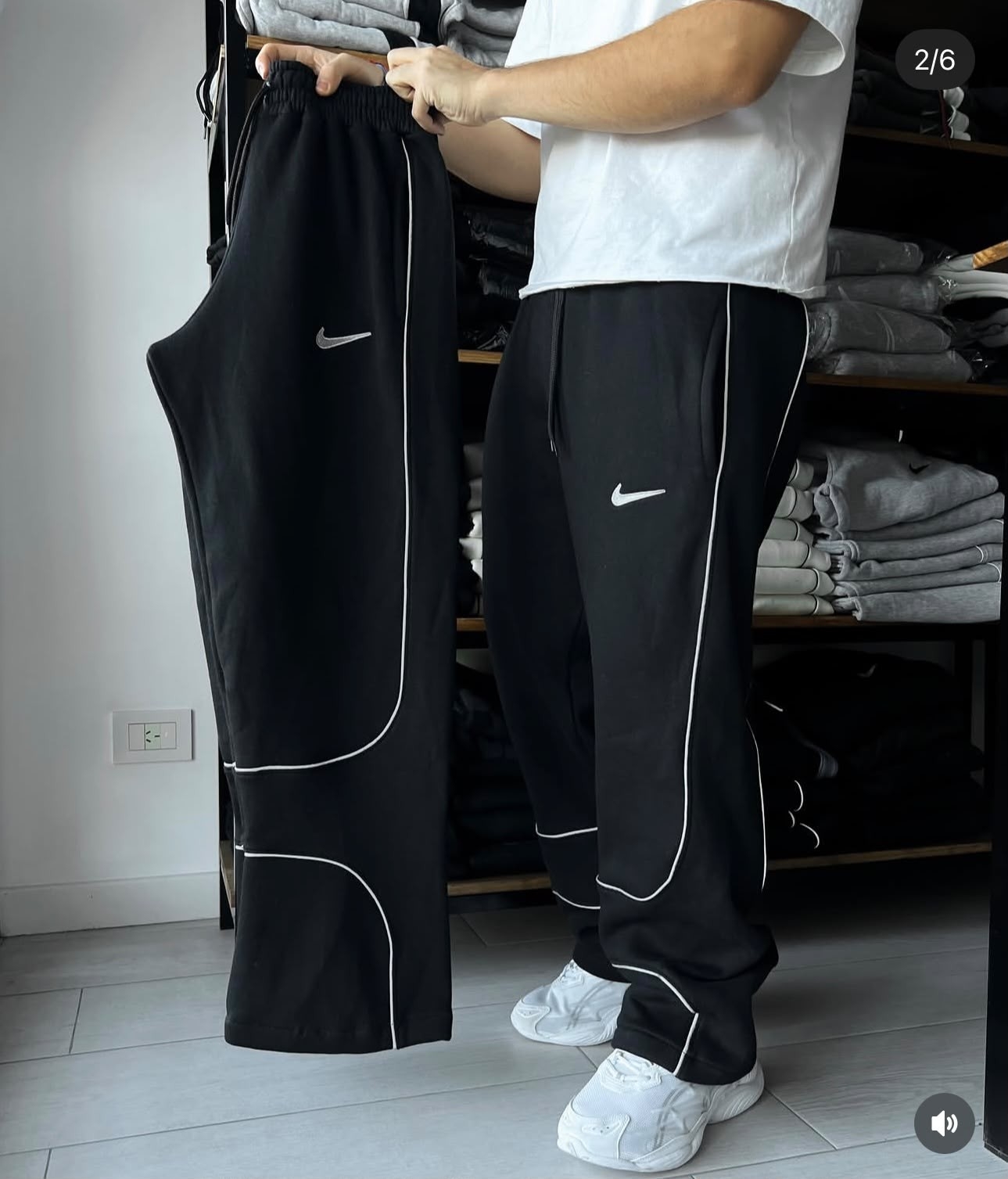Pantalon Baggy Nike Rústico Peinado Premlun - Imagen 3