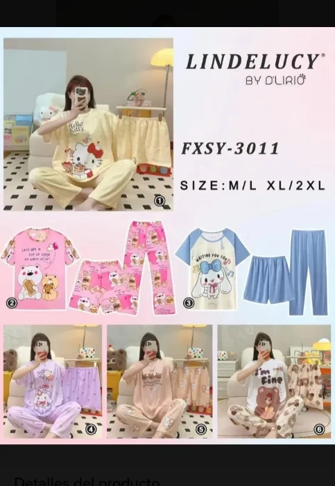 Pijamas 3 Piezas