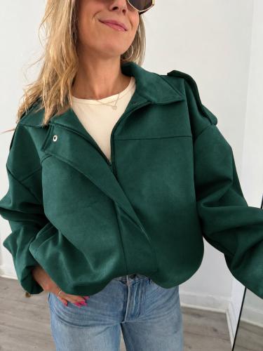 Bomber Gamuza