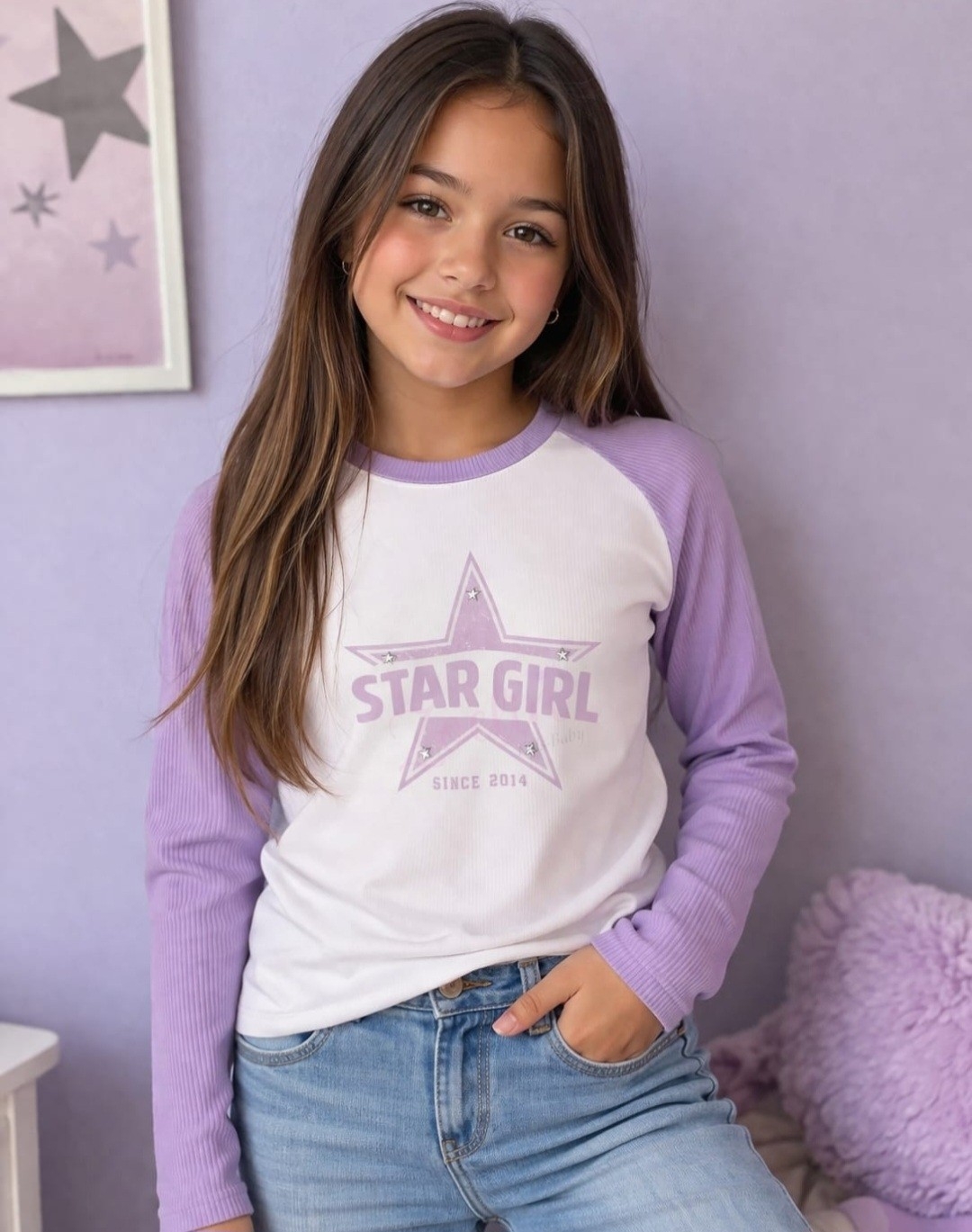 Camiseta Start Combinada Morley Soft Elastizado con Detalle de Brillos - Imagen 1