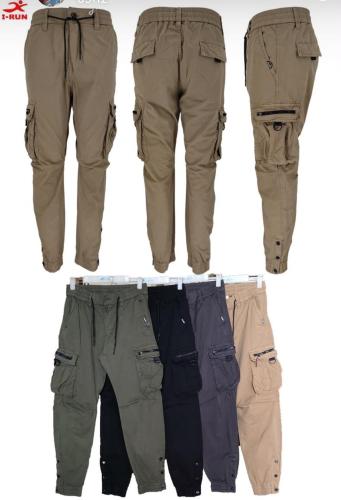Cargo Botones Gabardina