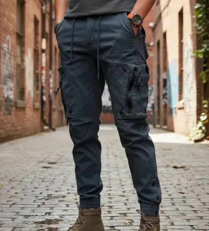 Cargo Botones Gabardina - Imagen 3