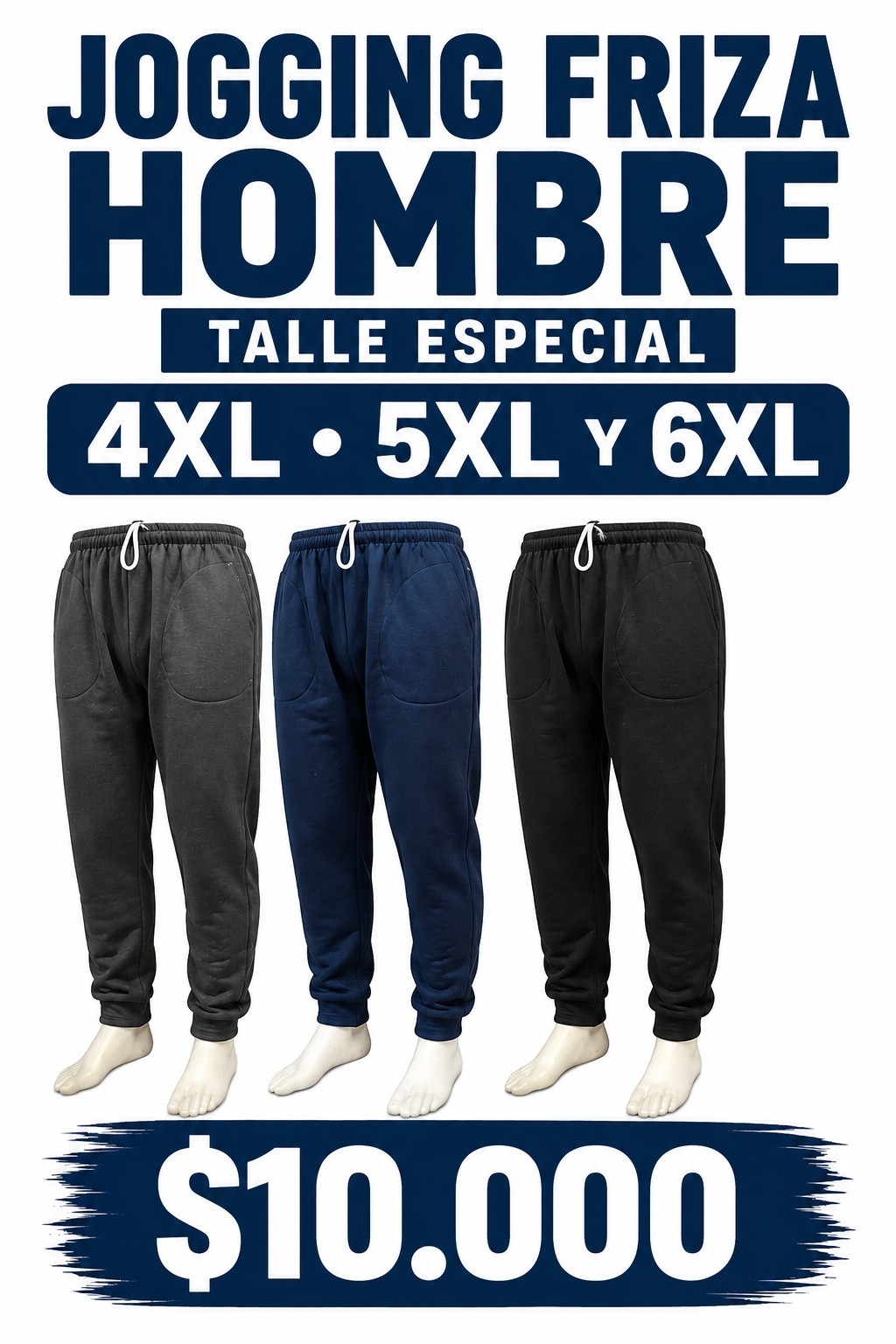 Jogging Frisa Talle Especial - Imagen 2