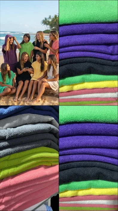 Poncho Cambiador de Toalla Muy Lindas Ideal para Playa Piscina!!