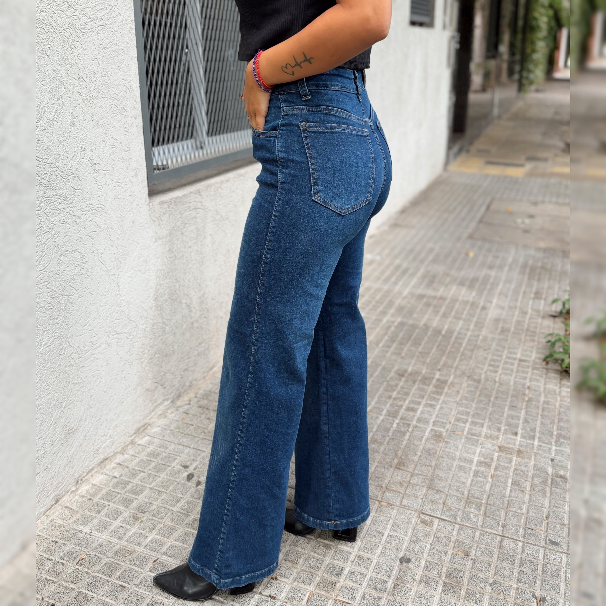 Wide Leg "batuck" en Jean Elastizado - Imagen 2