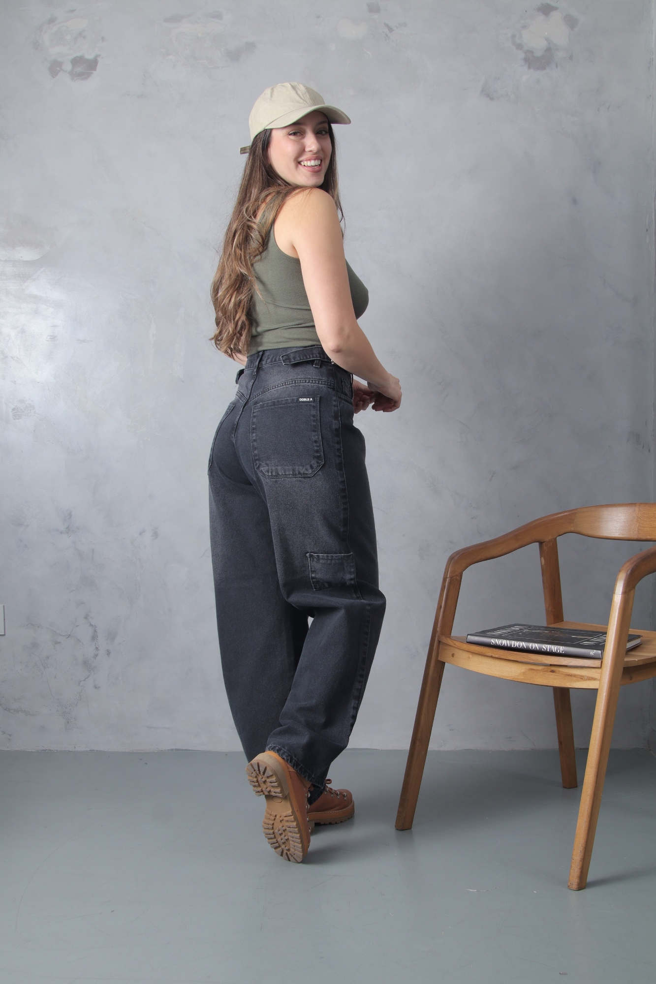 Baggy Gris Localizado con Reguladores Rigido - Imagen 2